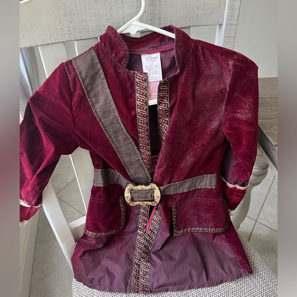 Disney Pirate Costume Jacket boys size 5/6. Disney Cruise Attire or Halloween
